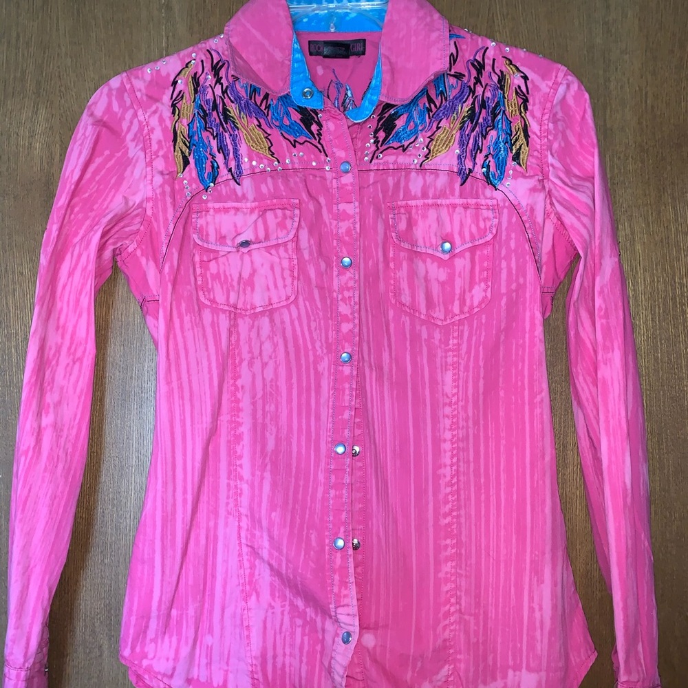 Rock n roll cowgirl button up